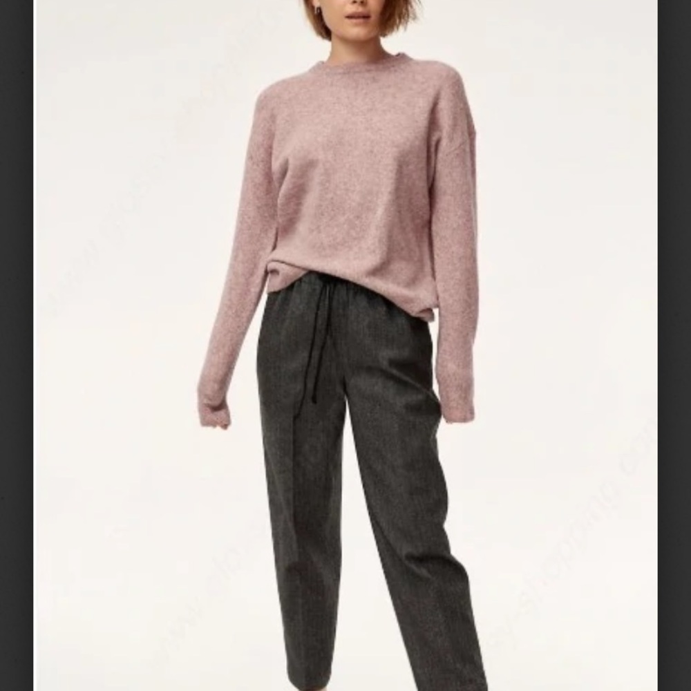 NWOT BABATON ARITZIA Thurlow Sweater in Heather Dune Dust Colour